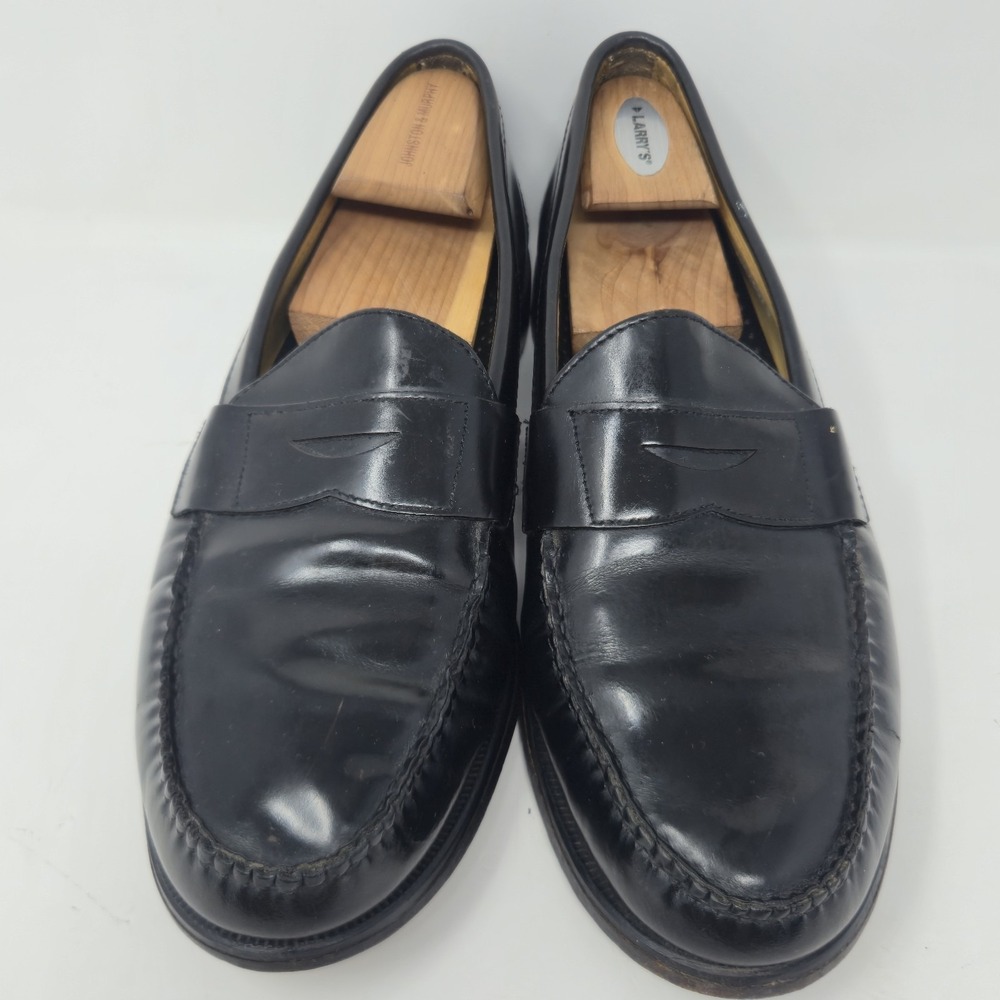 Brooks Brothers Mens Black Leather Penny Loafers Size 12 D Slip On Dress Shoes - Picture 12 of 16